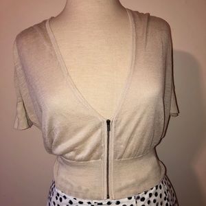 LOFT Zip Front Cardigan